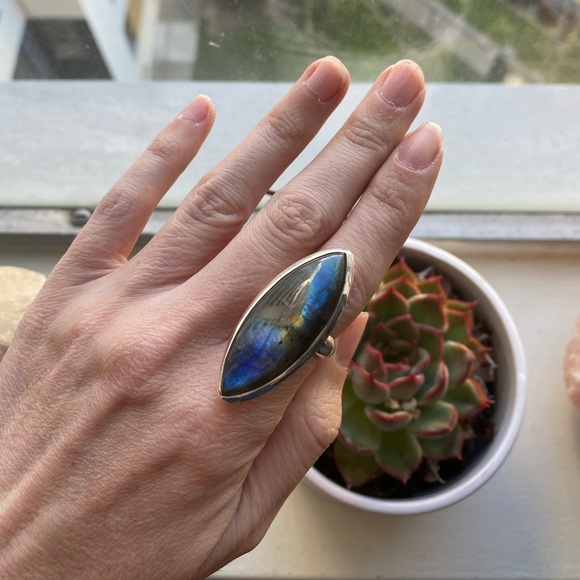 XL Labradorite Ring. BRAND NEW! - Picture 4 of 4